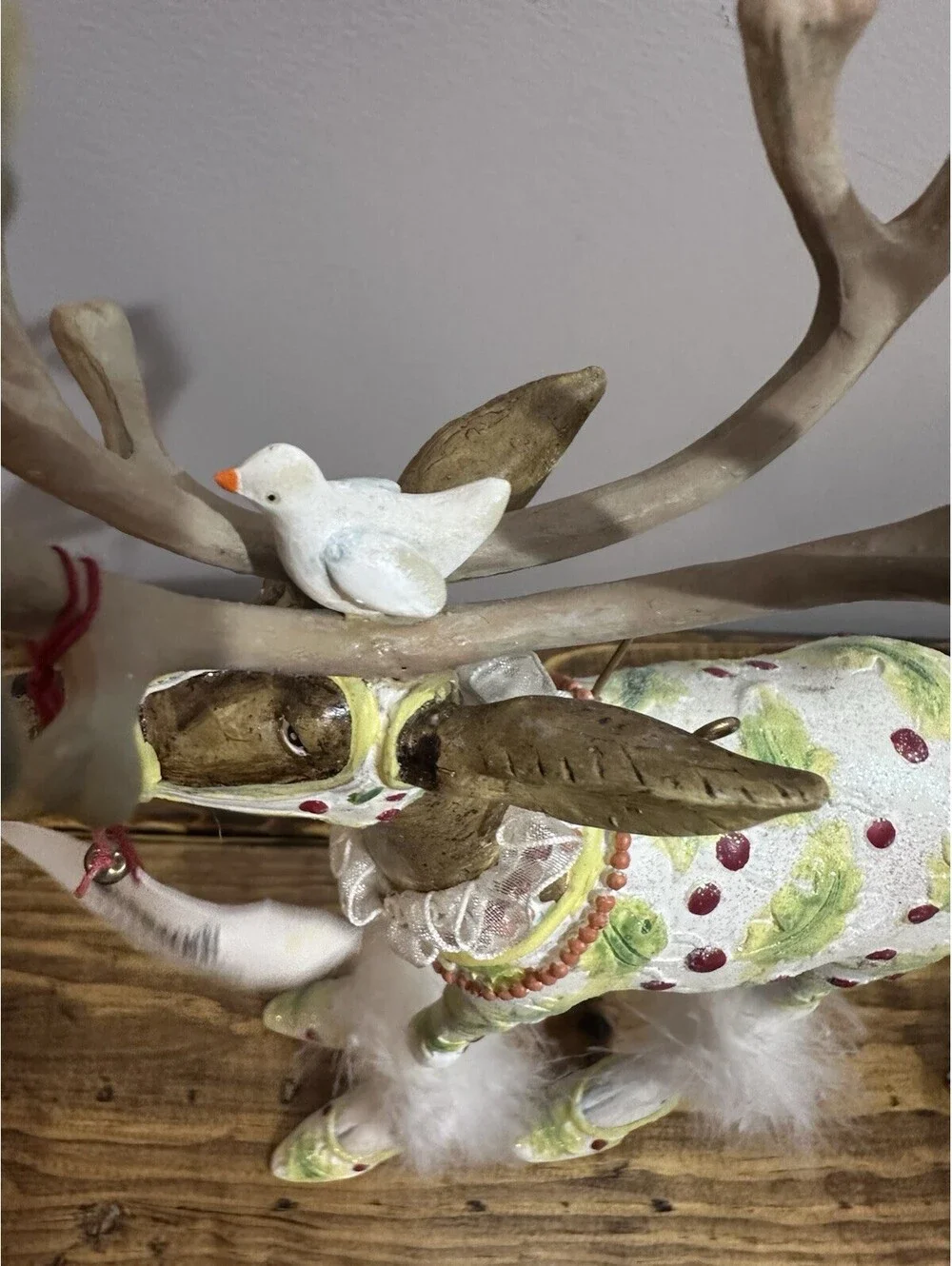 Mackenzie Childs Patience Brewster 11.5” Dash Away Vixen Reindeer Figurine